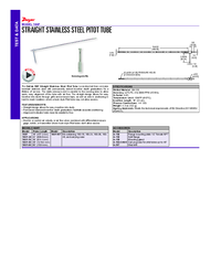 Thumbnail of document Data Sheet - 160F Straight Stainless Steel Pitot Tubes